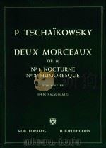 deux morceaux op.10     PDF电子版封面    p.tschaikowsky 