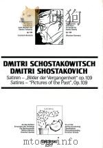 satiren bilder der vergangenheit op.109 satires pictures of the past op.109     PDF电子版封面     