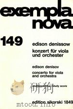 exempla nova 149 konzert fur viola und orchester     PDF电子版封面    edison denissow 