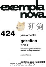 exempla nova 424 gezeiten tides     PDF电子版封面    jorn arnecke 