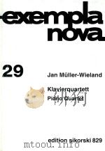 klavierquaryett piano quartet     PDF电子版封面    jan muller-wieland 