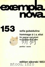 hommage a t.s.eliot fur sopran und oktett for soprano and octet（ PDF版）