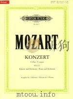 Konzert fur klavier und orchester C-dur Nr.13/KV415     PDF电子版封面    wolfgang amadeus mozart 