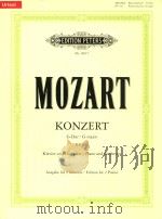Konzert fur klavier und orchester G-Dur Nr.17/KV453     PDF电子版封面    wolfgang amadeus mozart 