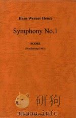 Sumphony no.1 score   1964  PDF电子版封面     