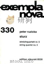 sturz Streichquartett nr.5 string quartet No.5（ PDF版）