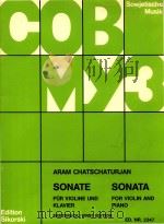 sonate fur violine und klavier sonata for violin and piano（ PDF版）