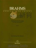 Konzert in D-dur fur violine und orchester concerto in D major for violin and orchestra op.77     PDF电子版封面    brahms 