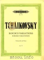Variations on a rococo theme op.33     PDF电子版封面    piotr ilyich tchaikovsky 