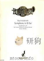 symphony in B flat symphonic in B for concert band/fur blasorchester score/partitur     PDF电子版封面    paul hindemith 