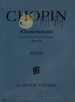 klaviersonate b-moll Bb minor sib mineur opus35     PDF电子版封面    Chopin 