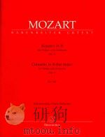 Konzert in B fur violine und orchester Nr.1     PDF电子版封面    W.A.mozart 