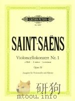 Violoncellokonzert Nr.1 a-moll a minor la mineur opus.33（ PDF版）