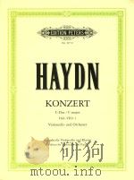 Konzert C-Dur fur violoncello und orchester Hob.VIIb: 1     PDF电子版封面    Joseph haydn 