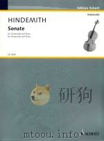 sonate for violoncello and piano   1948  PDF电子版封面    paul hindemith 