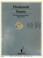Sonate fur violoncello und piano opus 11 no.3   1986  PDF电子版封面    hindemith 