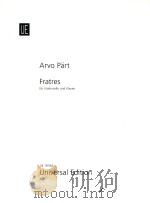 Fratres fur violoncello und klavier   1977  PDF电子版封面    arvo part 