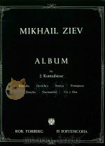 ALBUM fur 2 Kontrabasse     PDF电子版封面    Mikhail Ziev 
