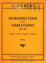 introduction and variations opus160 for flute and piano     PDF电子版封面    schubert 