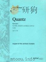 Konzert fur flote streicher und basso continuo G-dur QV 5: 174     PDF电子版封面    Johann joachim quantz 