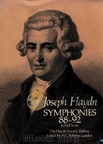 Symphonies 88-92 in full score the haydn society edition     PDF电子版封面    joseph haydn 