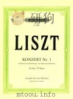 Konzert Nr.1 fur klavier und orchester/for piano and orchestra es dur/Eb major     PDF电子版封面    Franz liszt 