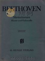 Variationen fur klavier und violoncello（ PDF版）