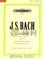 Konzert F minor BWV 1056 Harpsichord(Pinao) and Strings（1984 PDF版）
