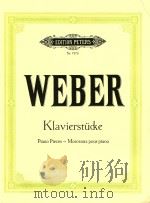 Klavierstucke: Piano pieces     PDF电子版封面    C.M.von Weber曲 