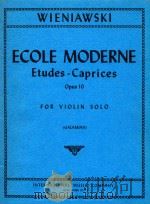 Ecole Moderne opus10   1973  PDF电子版封面    Henri Wieniawski 