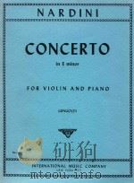 Concerto in E minor for violin and piano   1969  PDF电子版封面    Pietro Nardini 