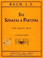 Six sonatas & partitas for violin solo（1976 PDF版）