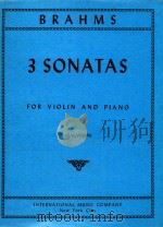 3 sonatas for violin and piano   1975  PDF电子版封面     