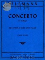 Concerto in G major for string bass and piano   1969  PDF电子版封面    Georg Philipp Telemann 