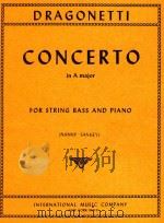 Concerto in A major for string bass and piano（1963 PDF版）