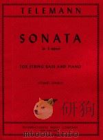 Sonata in E minor for string bass and piano（1976 PDF版）