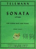 Sonata in D major for string bass and piano   1965  PDF电子版封面    Georg Philipp Telemann 