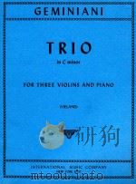 Trio in C minor for Three Violins and Piano（1971 PDF版）