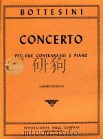 Concerto per due contrabassi & piano   1982  PDF电子版封面    Giovanni Bottesini 
