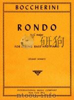 Rondo in C major for string bass and piano   1971  PDF电子版封面    Luigi Boccherini 