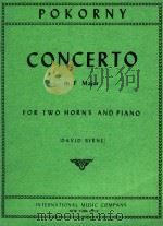 Concerto in F Major for two Horns and Piano（1986 PDF版）