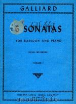 6 Sonatas for Bassoon and Piano   1963  PDF电子版封面    Johann Ern(e)st Galliard 