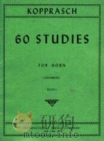 60 Studies for horn book I（1960 PDF版）