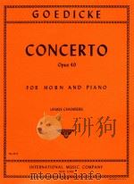 Concerto opus 40 for horn and piano（1967 PDF版）