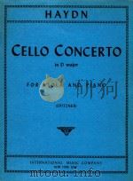 Cello Concerto in D major for viola and piano（1973 PDF版）