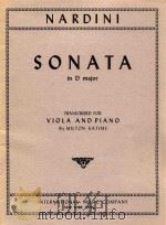 Sonata in D major（1948 PDF版）