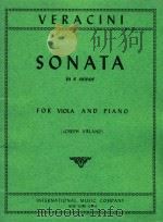 Sonata in e minor for viola and piano   1956  PDF电子版封面    Francesco M.Veracini 