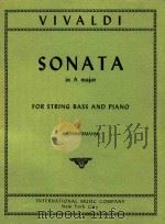 Sonata in A major for string bass and piano（1966 PDF版）