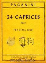 24 caprices opus 1 for viola solo（ PDF版）