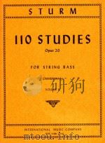 110 studies opus 20 for string bass volume II   1963  PDF电子版封面    Wilhelm Sturm 